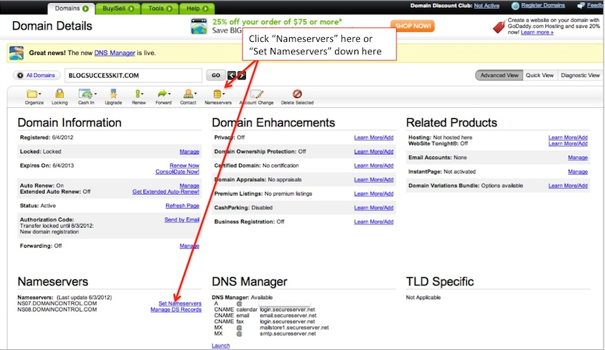 How to Setup Domains from GoDaddy to Bluehost Hosting
