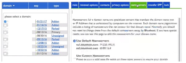 How to Change your Name Servers in Bluehost3