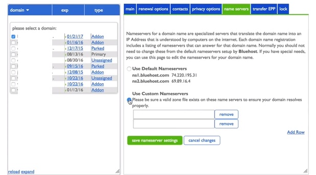 How to Change your Name Servers in Bluehost4