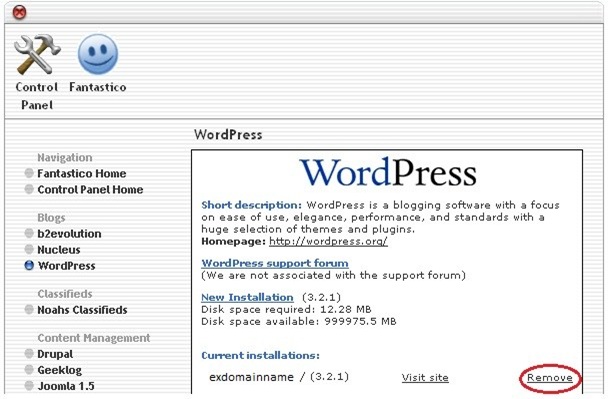 How to Uninstall WordPress From HostGator9