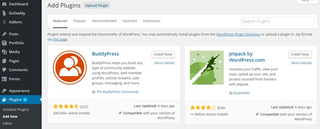 Installing or Updating Plugins in WordPress2
