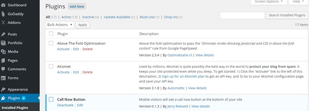 Installing or Updating Plugins in WordPress5