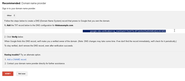 Setting up Google apps with your domain on BigRock6
