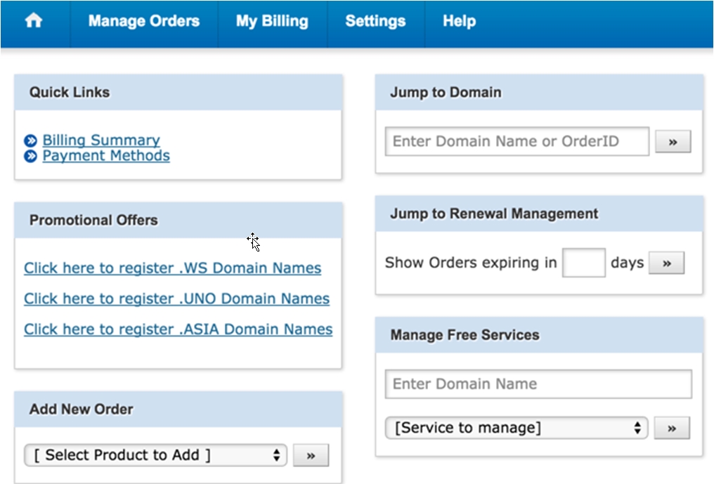 Bluehost Dashboard
