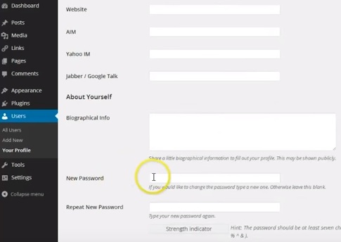 Resetting your WordPress Admin Password