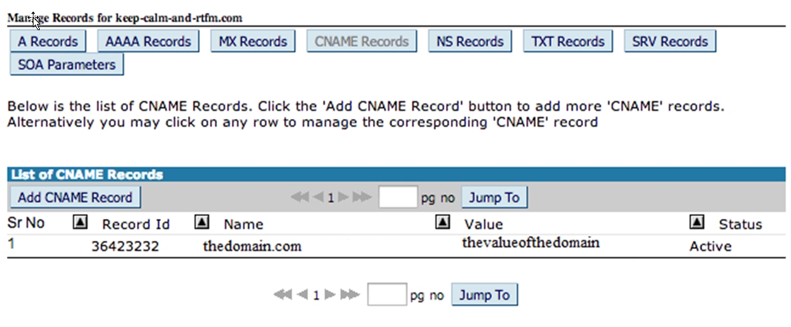 Step4 Find CNAME Record