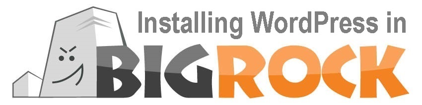 Installing WordPress in BigRock