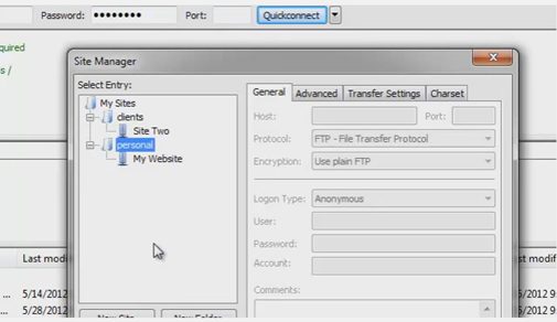 HOW TO USE FILEZILLA