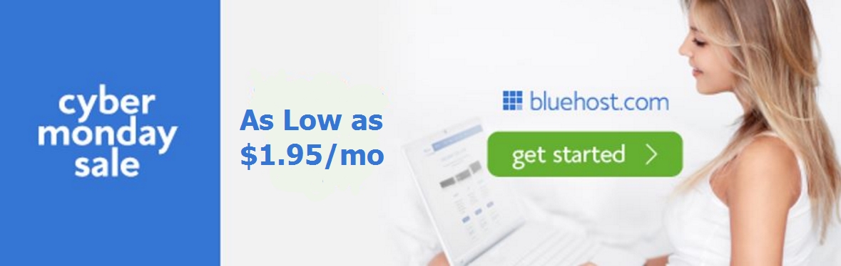 Bluehost Black Friday Cyber Monday 2016