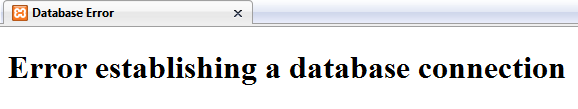 Database Error