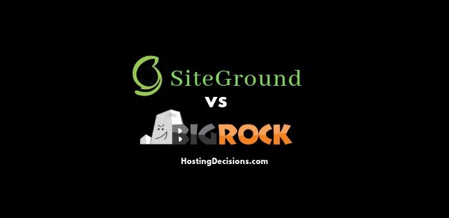 SiteGround vs BigRock