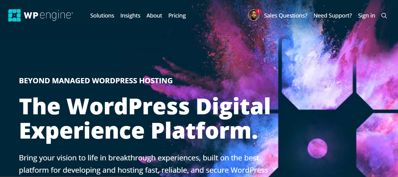 WP Engine Homepage