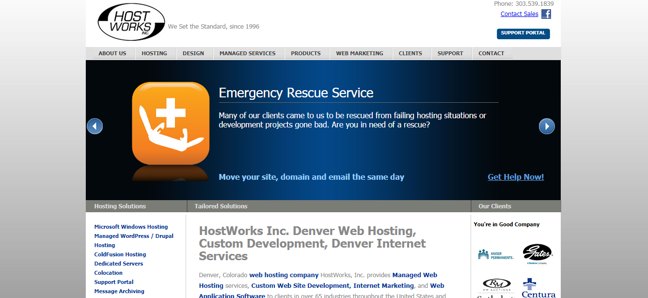 HostWorks Homepage