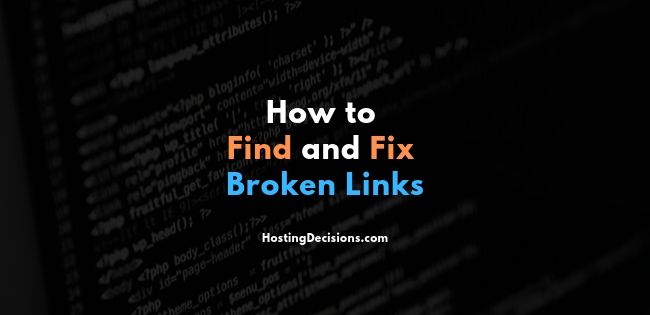 How to Find and Fix Broken Links