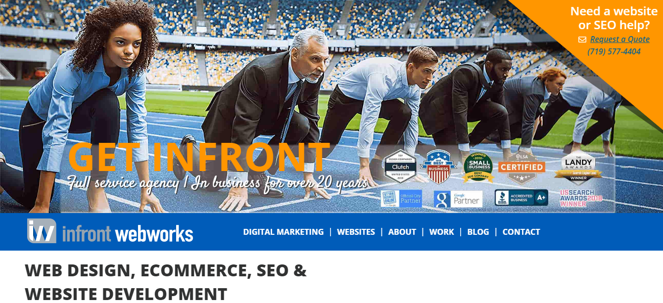 Infront Webworks Homepage