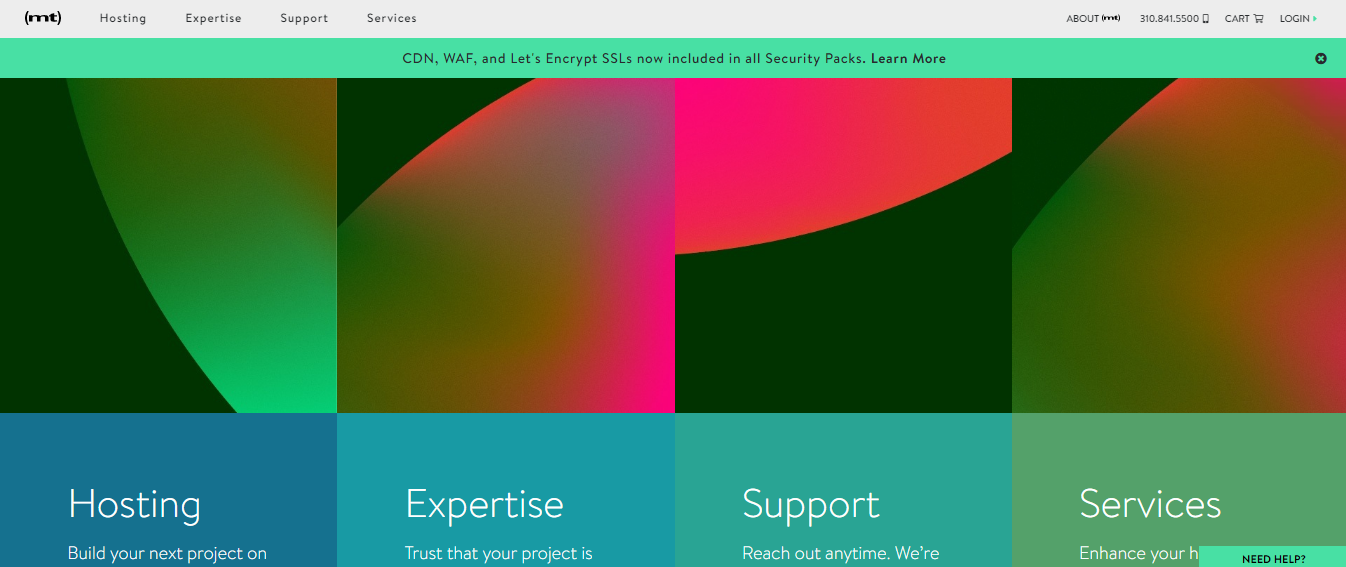 Media Temple Homepage